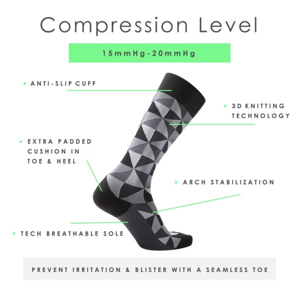 Knee High Compression Socks_Just Black - Image 7