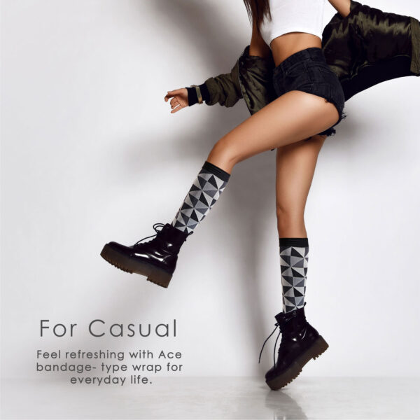 Knee High Compression Socks_Black Diamond - Image 5