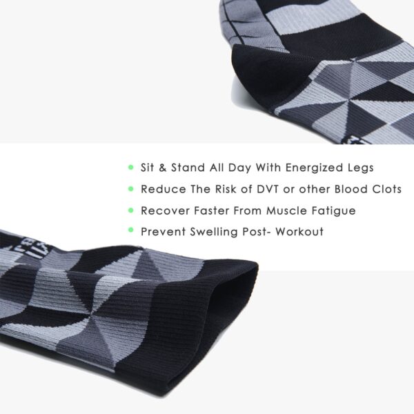 Crew High Compression Socks_Black Diamond - Image 5