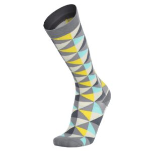 Knee High Compression Socks_Grey Diamond