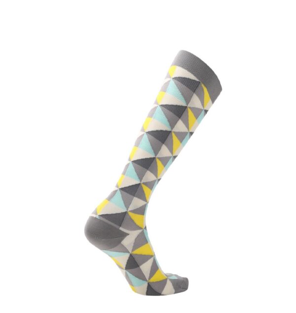 Knee High Compression Socks_Grey Diamond - Image 2