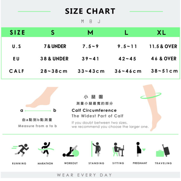 Knee High Compression Socks_Just Black - Image 9