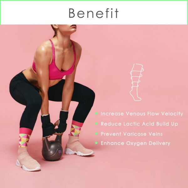 Crew High Compression Socks_Pink Diamond - Image 3