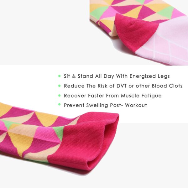 Crew High Compression Socks_Pink Diamond - Image 5