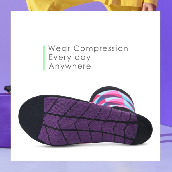 Crew High Compression Socks_Purple Diamond - Image 7