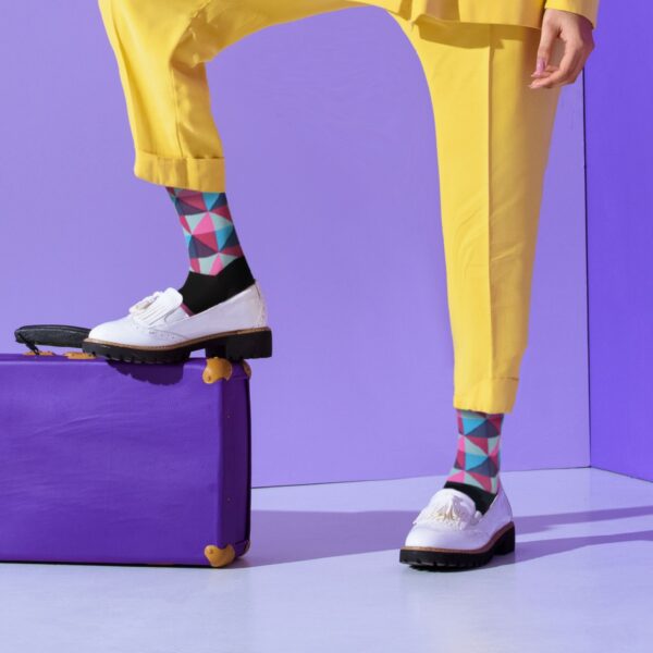 Crew High Compression Socks_Purple Diamond - Image 3