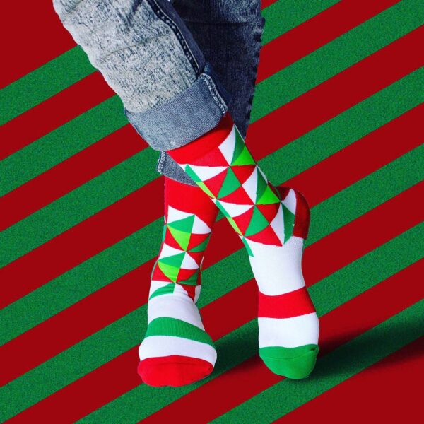 Crew High Compression Socks_Xmas Diamond - Image 3
