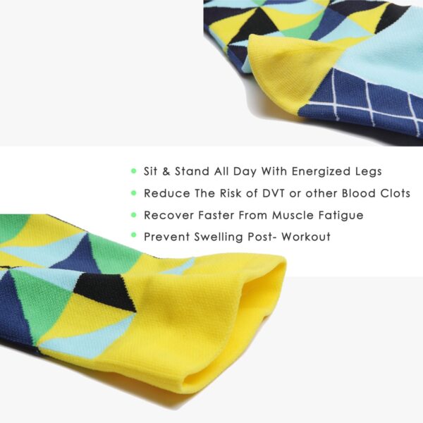 Crew High Compression Socks_Xmas Diamond - Image 7